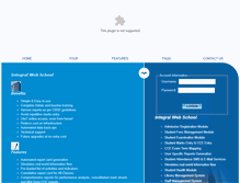 Tablet Screenshot of integralwebschool.com
